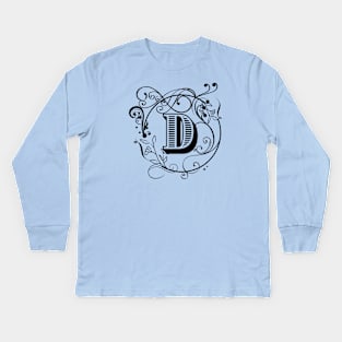 Letter D Kids Long Sleeve T-Shirt